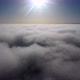 Aerial View, Flying Through Clouds at Sunset - VideoHive Item for Sale