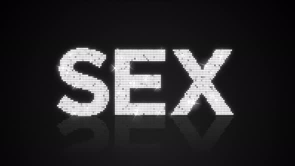 Glamorous SEX sign Looping Background
