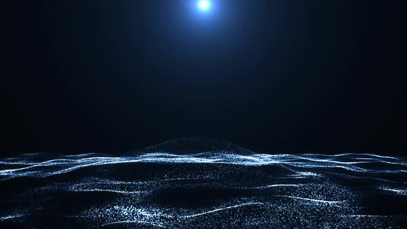 Abstract Particles Background Animation 4K alt