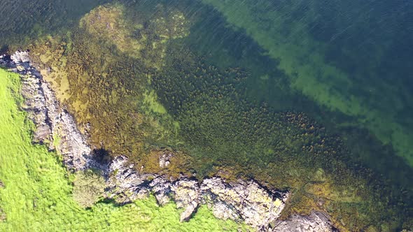 Aerial View of an Island By Bruckless in County Donegal - Ireland alt