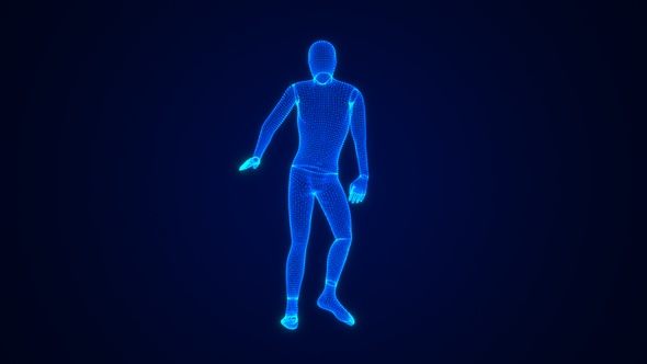 Hip Hop Dancing 3D Hologram Man alt