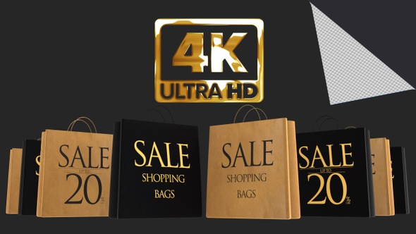 Shopping Bags, 20 Percent Off Sale alt