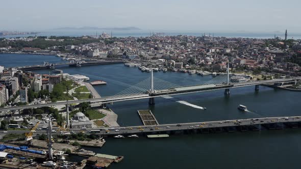 Istanbul Bosphorus And Golden Horn Aerial View 4