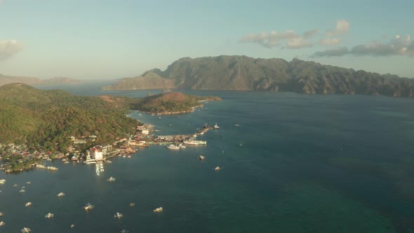 Coron Town Aerial View alt