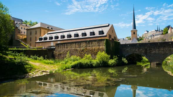 Alzette River in Luxembourg alt