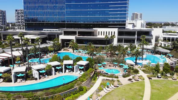 Aerial View of a Resort Hotel in Australia alt