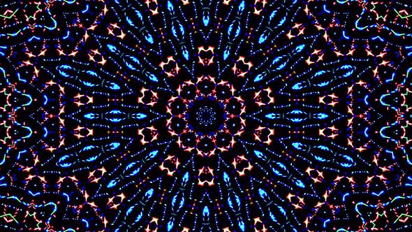 Bright abstract light governing full color, kaleidoscope