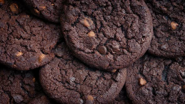 Chocolate Cookies Pile Rotating alt
