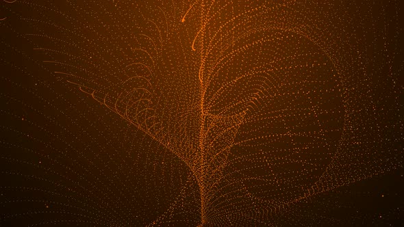 Amazing Brown Color New Digital Particle Line Animated Background alt