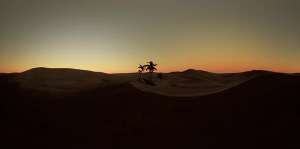 Vr 360 Camera Moving Above Desert alt