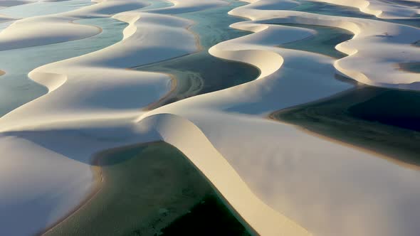 Lencois Maranhenses Brazil. Tropical scenery for vacation travel. alt