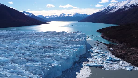 Los Glaciares National Park at El Calafate at Patagonia Argentina. Stunning landscape of iceberg in alt
