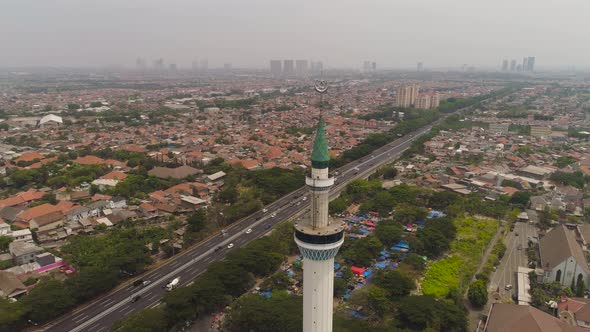 Mosque Al Akbar in Surabaya Indonesia alt