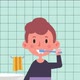 Boy Brushing His Teeth - VideoHive Item for Sale