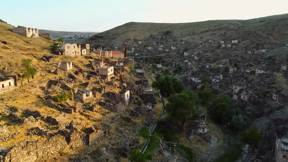 Ancient City Ruins Aerial View alt