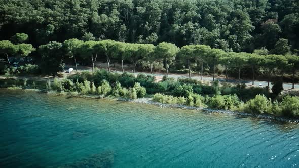 A Picturesque Bird'seye View of the Bracciano Embankment alt