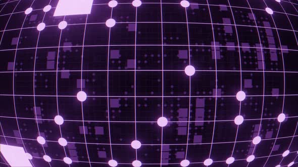 Stylized Grid Animation Loop 4K alt