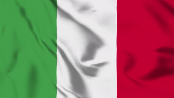 4K Italy Flag - Loopable