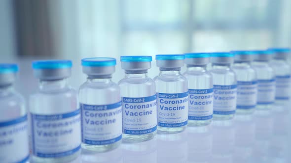 Covid-19 Coronavirus (SARS-CoV-2) Vaccine Produced completed package 