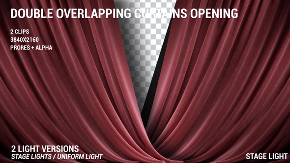 Red Velvet Curtain Opening