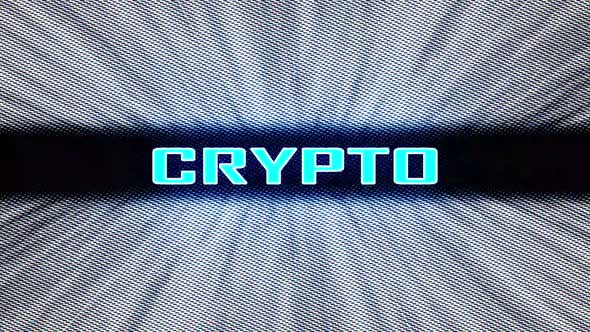 Crypto Neon Shining Text with Dots
