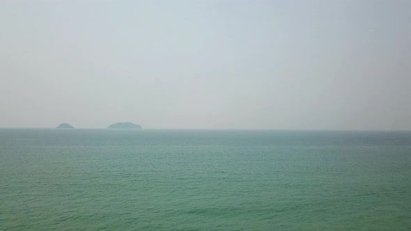 Smog Over the Sea of Thailand Island Koh Chang alt