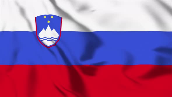 4K Slovenia Flag - Loopable alt