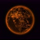 Brown Color Glowing Technology Hologram Earth Animation - VideoHive Item for Sale