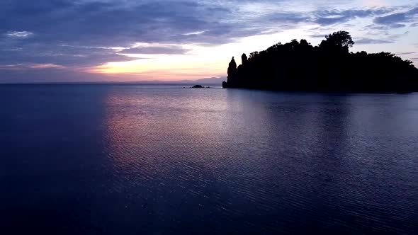 Drone Sunrise, Beautiful , Amazing Sun and Ocean alt