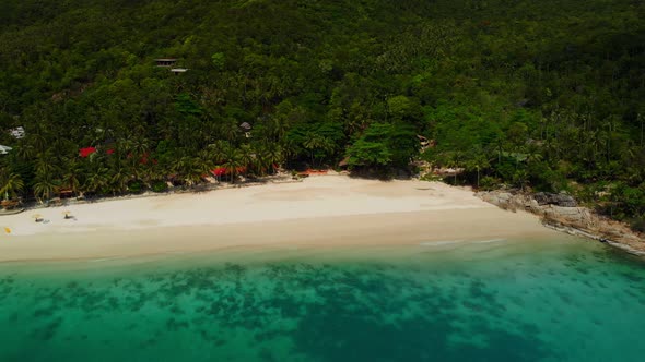 Aerial View of Beach on the Island alt