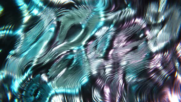 Abstract Fluid Mercury Alloy, Metallic, Oil Liquid Wavy Surface Background