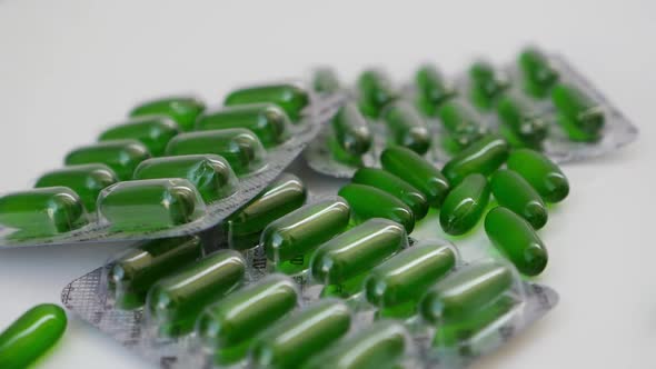 close view of packet medicines, medicine packet view