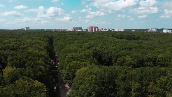 Residential Buildings Near the Park