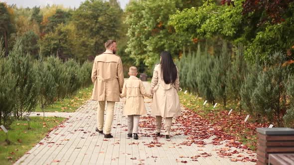 Happy Family on the New Year Holiday