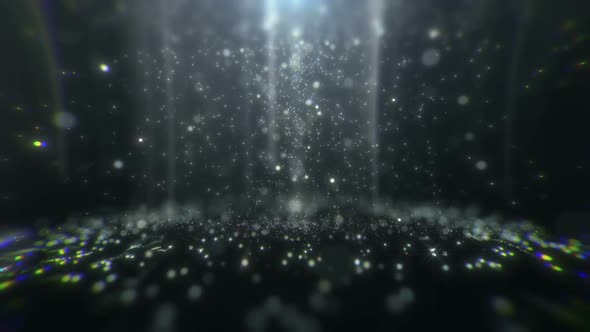 Falling Glittering Particles 03 HD