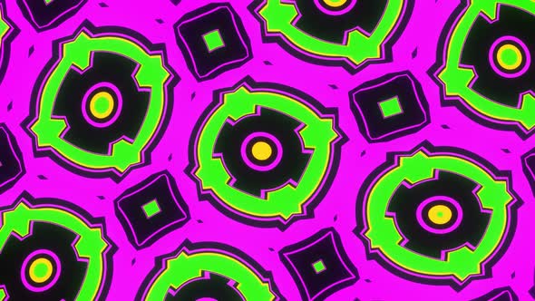 Abstract Shapes in a Looped Endless Animation Pattern alt