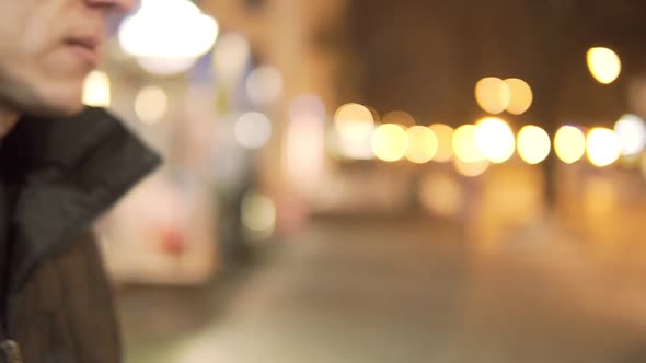 Young Happy Attractive Couple Kissing Outdoor alt