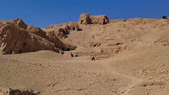 Tombs of the Nobles Among the Desert in Luxor