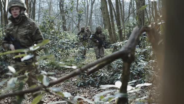 Army Exercise in Forrest