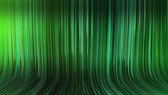 Green Lines Abstract FLuid Down Background 4K Loop