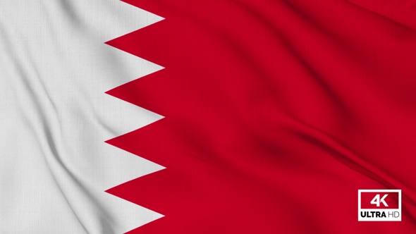 Bahrain Flag Waving Slowly Looped alt