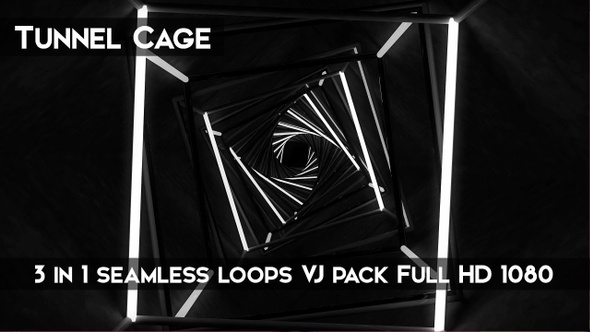 Tunnel Cage VJ Loops