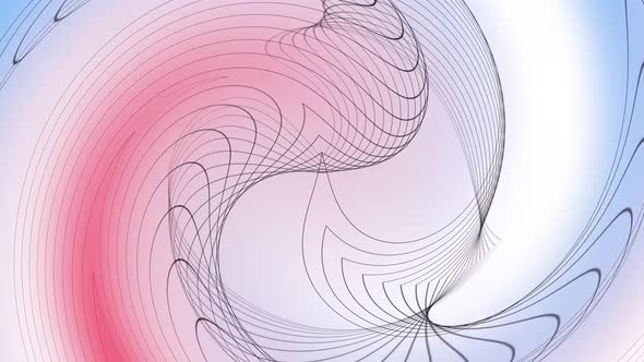 Geometric swirl abstract line. Spiral stroke line movement on gradient background. Vd 762 alt