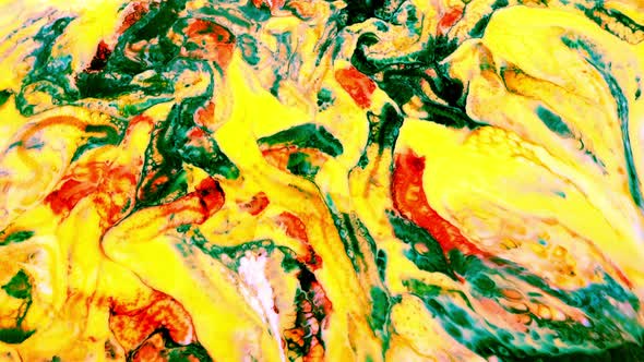 Abstract Colorful Ink Explotion