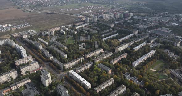 Ukraine City Rivne. Aerial Shot196