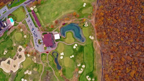 Aerial Photography Autumn Golf Bird Flight