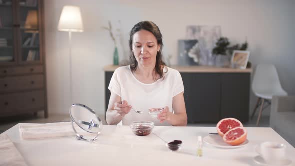 Mixing Ingredients For Refreshing Scrub alt