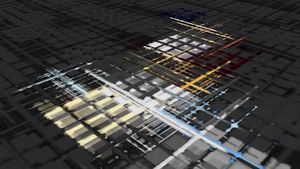 Abstract Vibrant Perpendicular Lines Digital Rendering alt