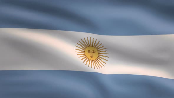 Argentina Windy Flag Background 4K alt