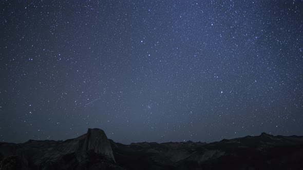 Cinematic View of Milky Way Stars Timelapse  Night Sky View From Forest alt